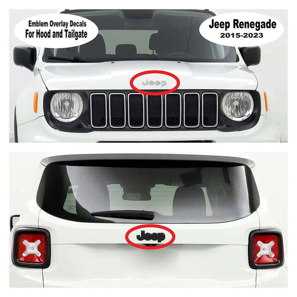 Jeep Emblem Overlay Decals - Christmas Wrapping