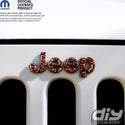 Jeep Emblem Overlay Decals - Leopard Print