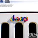 Jeep Emblem Overlay Decals - Tie Dye