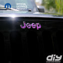 Jeep Emblem Overlay Decals - Purple Flames