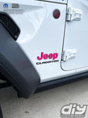 Jeep Emblem Overlay Decals Fluorescent Colors