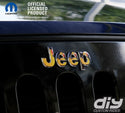 Jeep Emblem Overlay Decals - Ducks on Black