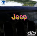 Jeep Emblem Overlay Decals - Ducks On Pink