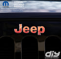 Jeep Emblem Overlay Decals - Western Landscape