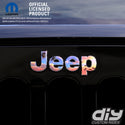 Jeep Emblem Overlay Decals - Dolphin Sunset