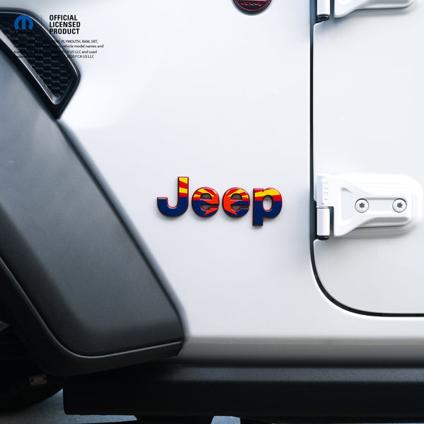 Jeep Emblem Overlay Decals - Arizona Flag