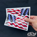American Flag Decals (Pair)