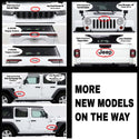 Jeep Emblem Overlay Decals - Ducks on Black