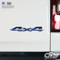 RAM 4x4 Emblem Overlay Decals BLUE FIRE FLAMES Fits 2009-2023 1500-5500