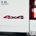 RAM 4x4 Emblem Overlay Decals DRIPPING RED Fits 2009-2023 1500-5500