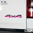 RAM 4x4 Emblem Overlay Decals PINK FIRE FLAMES Fits 2009-2023 1500-5500