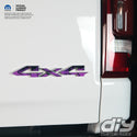 RAM 4x4 Emblem Overlay Decals PURPLE FIRE FLAMES Fits 2009-2023 1500-5500