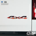 RAM 4x4 Emblem Overlay Decals REAL FIRE FLAMES Fits 2009-2023 1500-5500