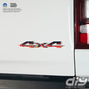 RAM 4x4 Emblem Overlay Decals REAL FIRE FLAMES Fits 2009-2023 1500-5500