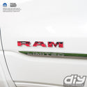 RAM Door x2 Emblem Overlay Decals L&R RED FIRE FLAMES Fits 2019-2024 RAM Trucks