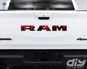 RAM Tailgate Emblem Overlay Decals Red Dripping Fits 2009-2023 Trucks