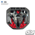 RAM Tailgate RAM Head Emblem Overlay Decals RED FLAMES Fits 2009-2024 Trucks