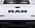 RAM Tailgate Letters Premium Vinyl Overlay Decals Thin Blue Line Fits 2009-2025 Trucks