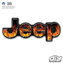 Jeep Emblem Overlay Decals - Real Flames