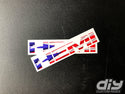 RAM 1500 HEMI Fender Emblem Overlay Decals (Pair) PUERTO RICAN FLAG Fits 2013-2023