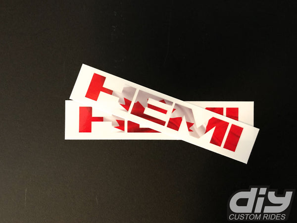 RAM 1500 HEMI Fender Emblem Overlay Decals (Pair) CANADIAN FLAG Fits 2013-2023