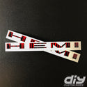 Dodge HEMI Fender Emblem Insert Decal L&R DRIPPING RED Fits 2020-2023 Challenger Charger Durango