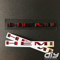 Dodge HEMI Fender Emblem Insert Decal L&R DRIPPING RED Fits 2020-2023 Challenger Charger Durango