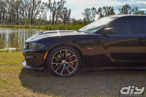 Dodge Charger Scat Pack SRT 392 Fender Emblem Inserts Realistic Flames