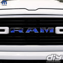 RAM Grill Emblem Overlay Decals BLUE FLAMES Fits 2009-2024 1500-5500