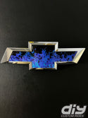 Blue Fire Flames Grill Emblem Overlay Premium Vinyl Decal Fits 2014-2019 Chevrolet Silverado