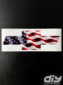 American Flag Grill Emblem Overlay Premium Vinyl Decal Fits 2014-2019 Chevrolet Silverado