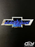 Blue Fire Flames Tailgate Emblem Overlay Premium Vinyl Decal Fits 2014-2019 Chevrolet Silverado