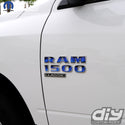 RAM Classic 1500-3500 Door Emblem Decals BLUE FLAMES Fits 2009-2023