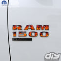 RAM Classic 1500-3500 Door Emblem Decals REAL FIRE FLAMES Fits 2009-2023