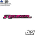 RAM Rebel Emblem Overlay Decals Pink Flames Fits 2019-2023