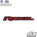 RAM Rebel Emblem Overlay Decals Red Flames Fits 2019-2023