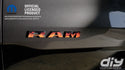 RAM Door x2 Emblem Overlay Decals L&R REAL FIRE FLAMES Fits 2019-2024 RAM Trucks